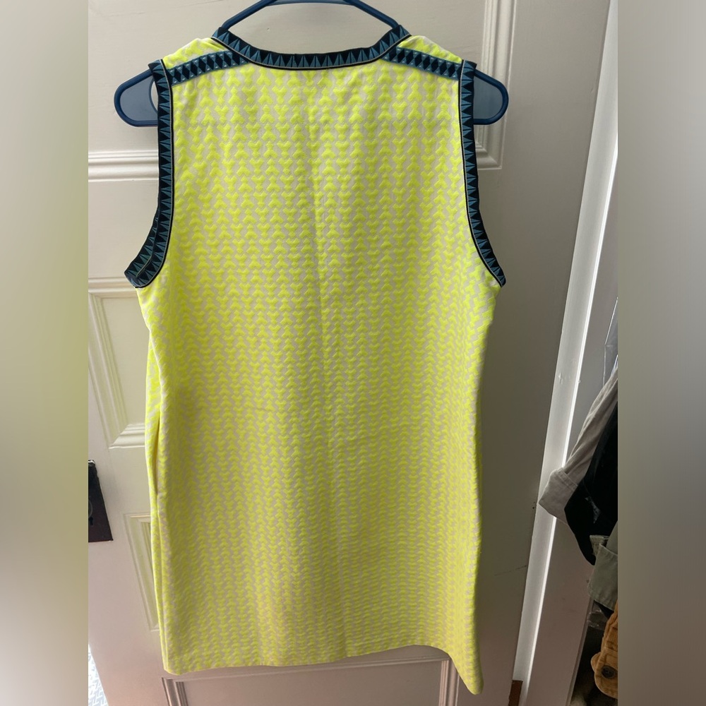 J Crew Yellow Patterned Shift Dress - image 2